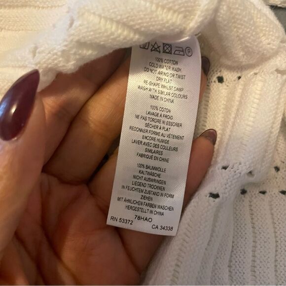 French Connection Mozart Ladder-Stitch Off-White - Picture 4 of 5